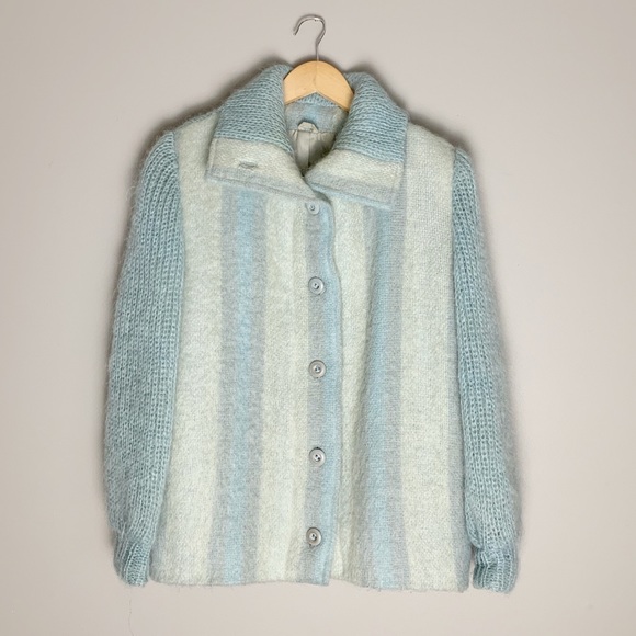 Vintage Sweaters - Vintage Mohair and wool winter knit sweater.